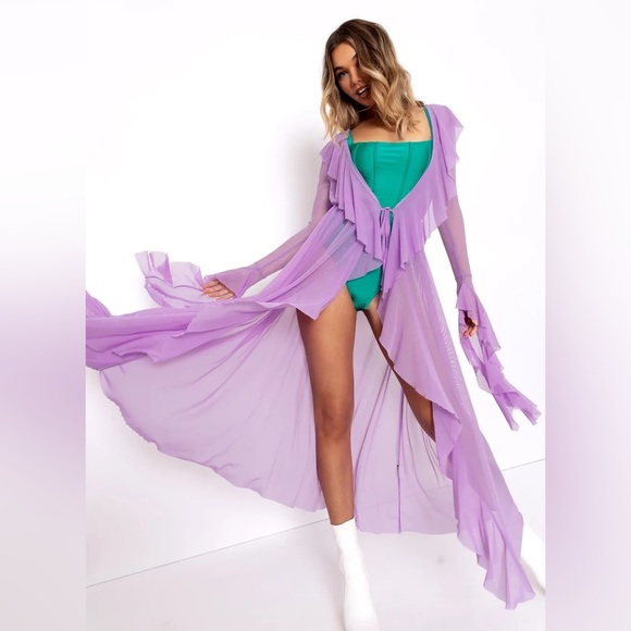 BLACKMILK Ocean Flower Flouncy ROBE! - Picture 6 of 8